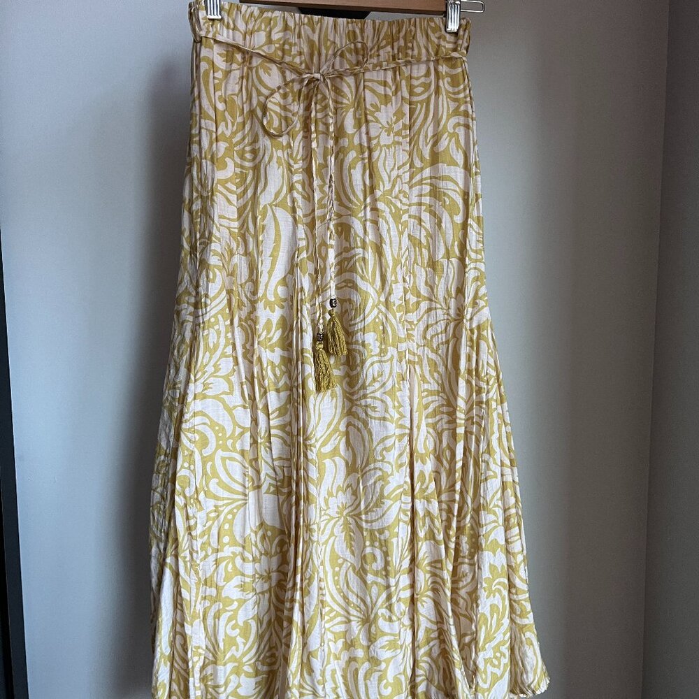 Zara Printed Midi Skirt
